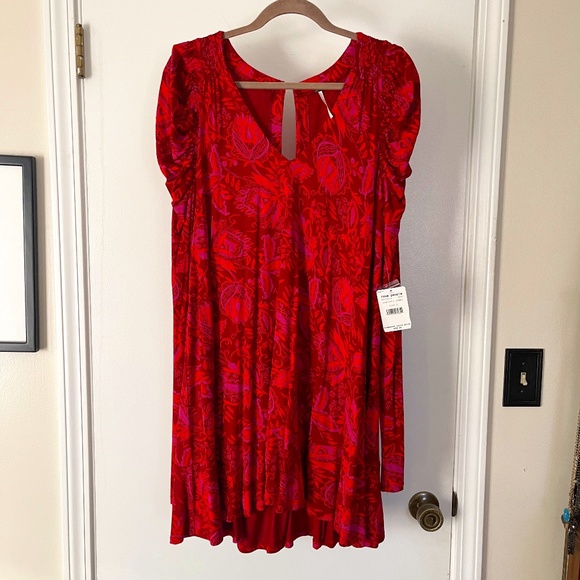 NWT Free People Hello Lover Ruched Sleeve Tunic - Picture 3 of 15